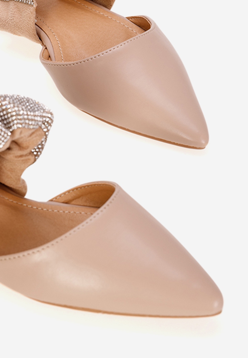 Estepona khaki pántos balerina cipő