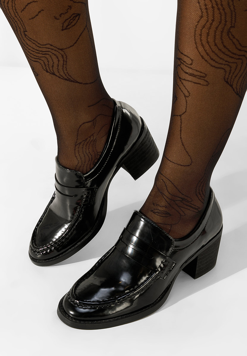 Tandil fekete női loafer cipő