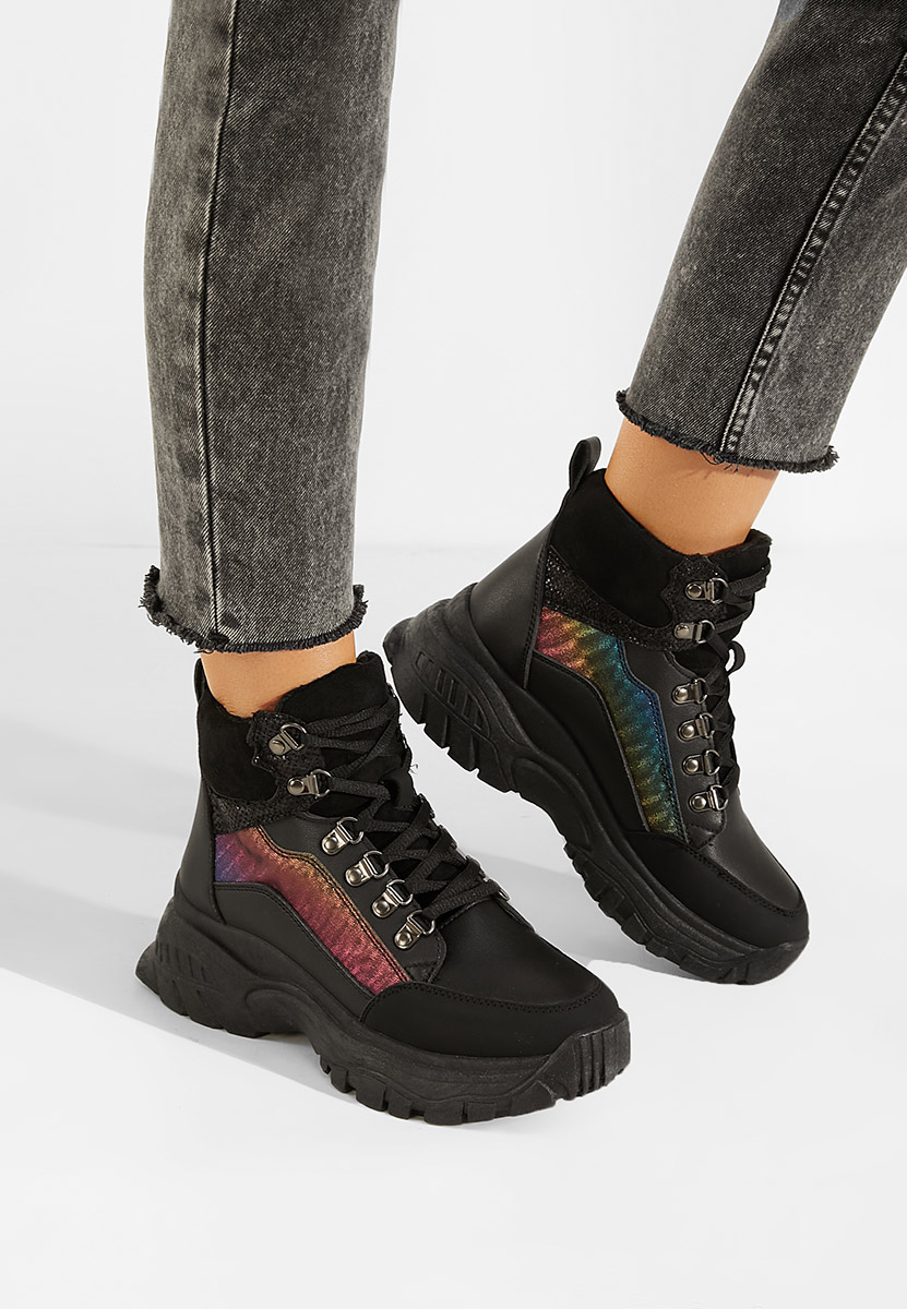 Livy fekete magasszárú tornacipő