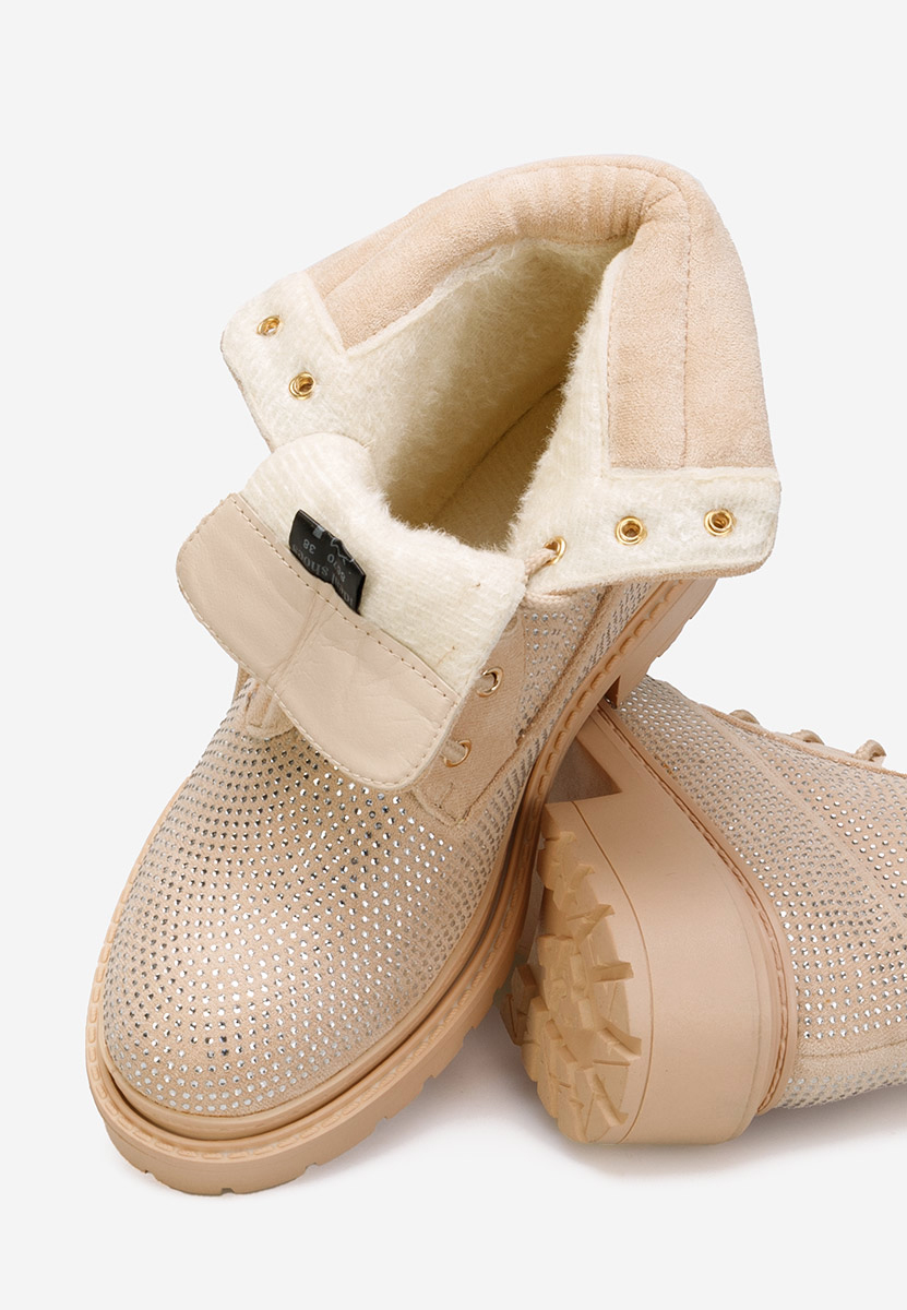 Preta bézs női bakancs