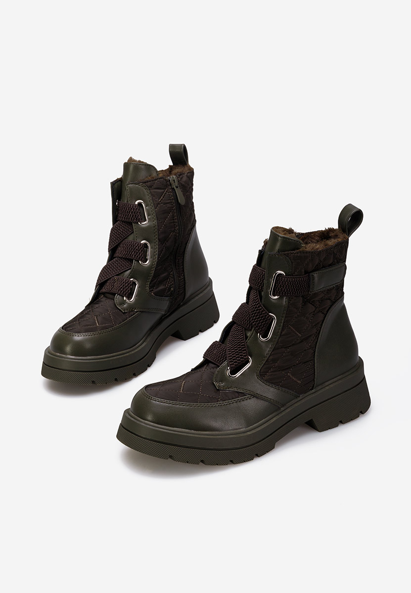 Restesa zöld női téli bokacipő