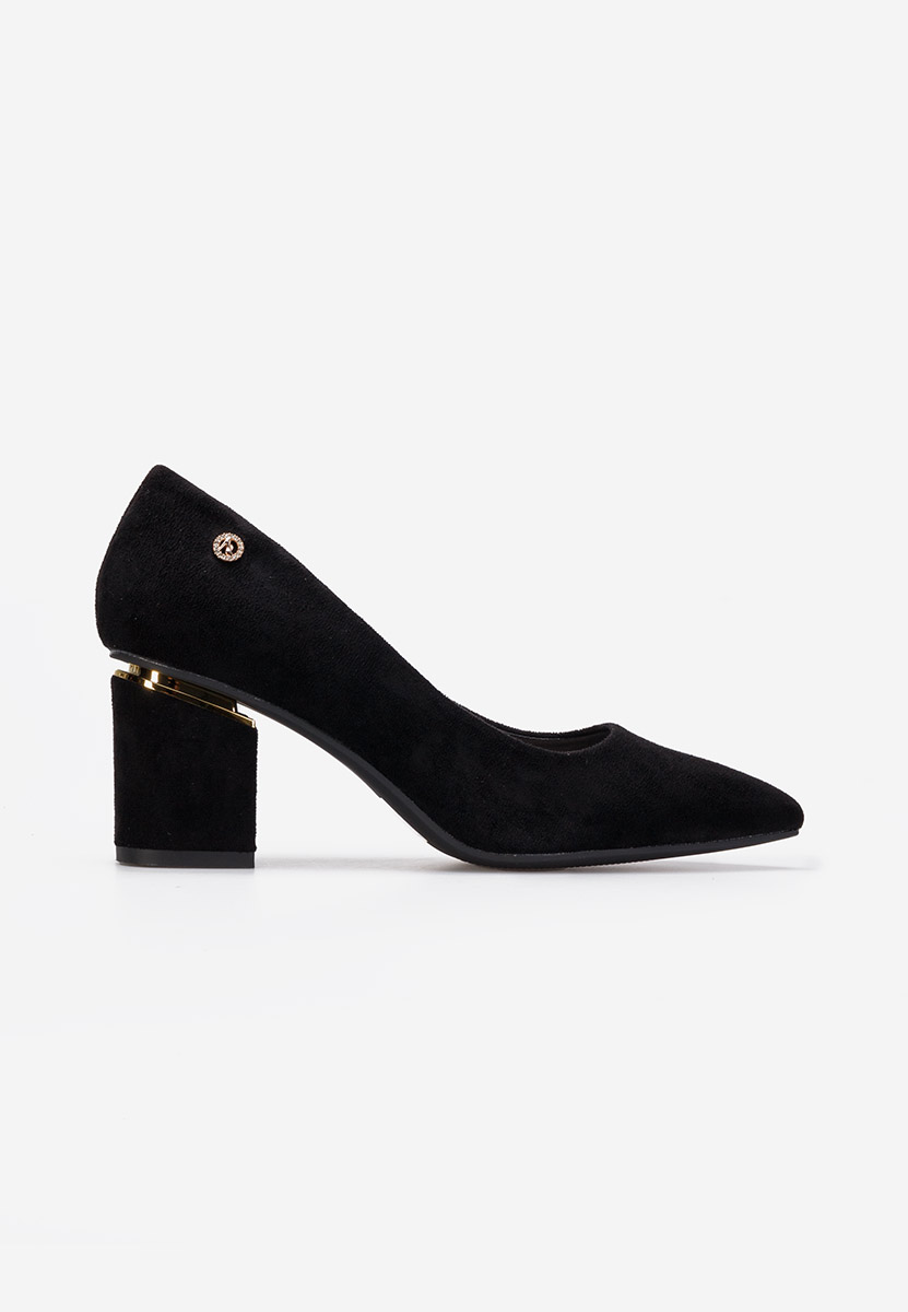 Nelia v2 fekete elegáns magassarkú cipő