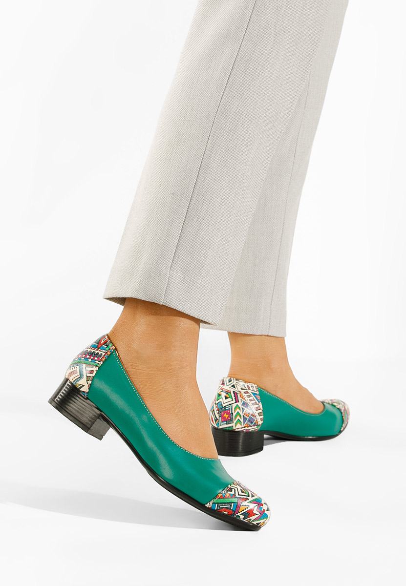 Romina v2 zöld bőr cipő