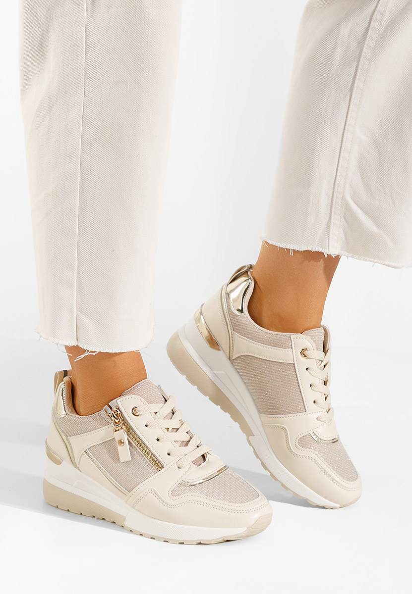 Rafina v2 bézs platform sneaker cipő 