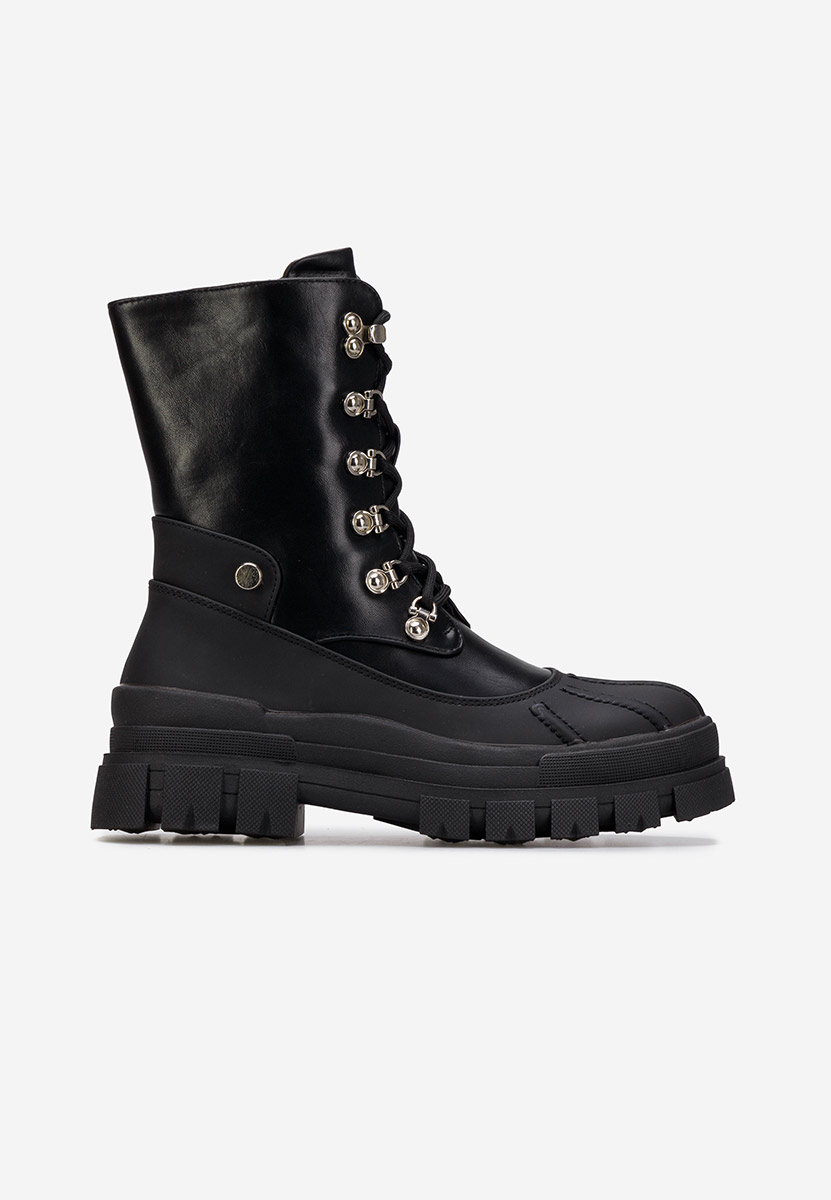 Herreros fekete női bakancsok