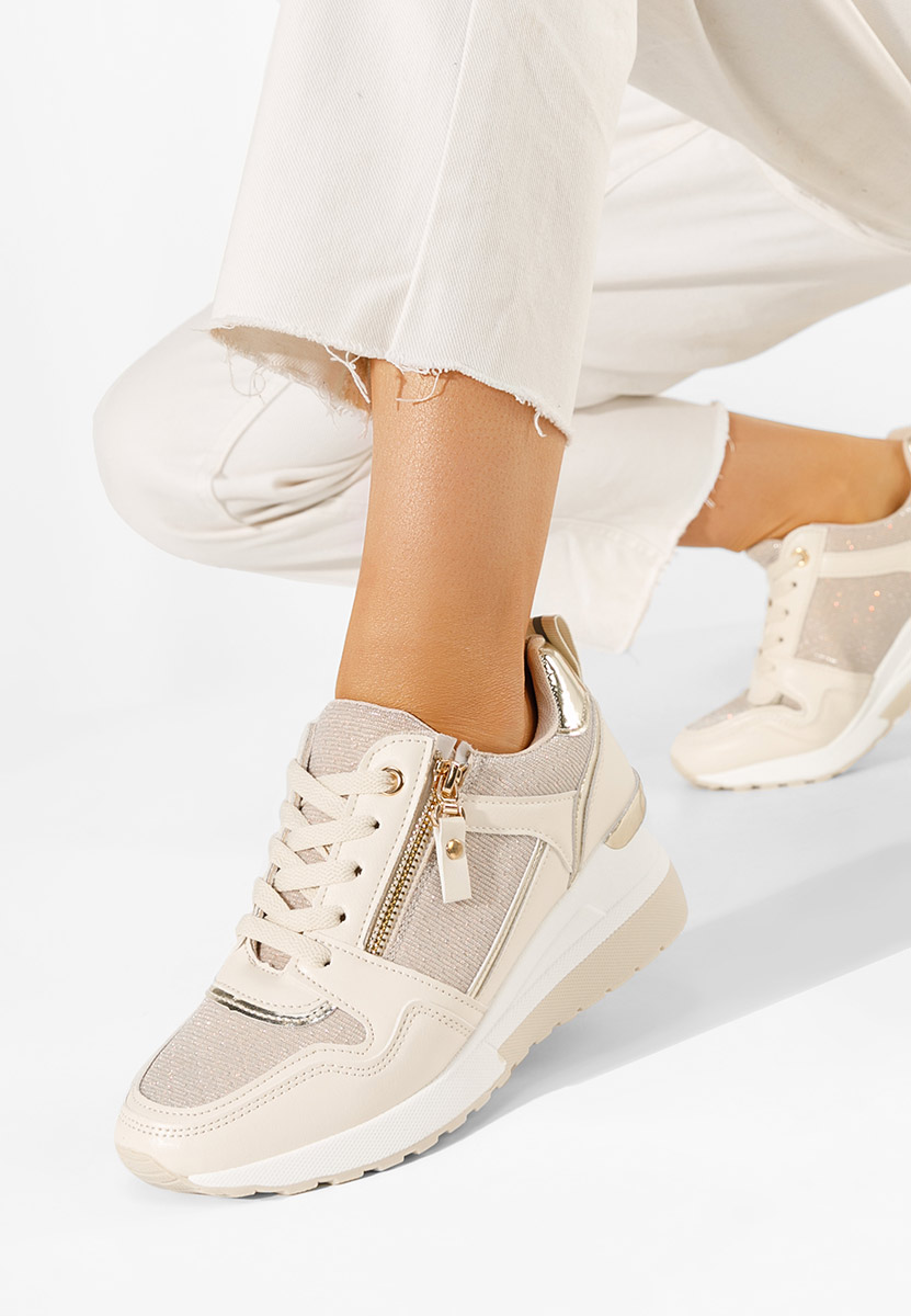 Rafina v2 bézs platform sneaker cipő 