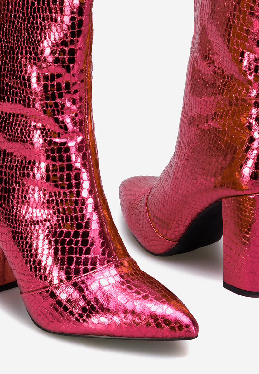Euphoria fuxia magassarkú csizma