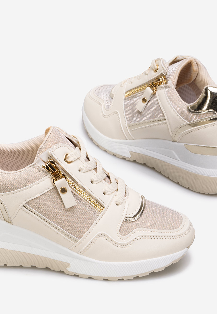 Rafina v2 bézs platform sneaker cipő 