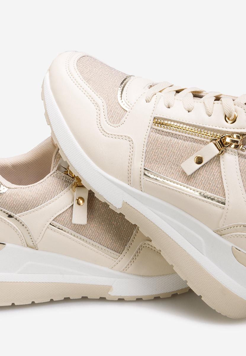 Rafina v2 bézs platform sneaker cipő 