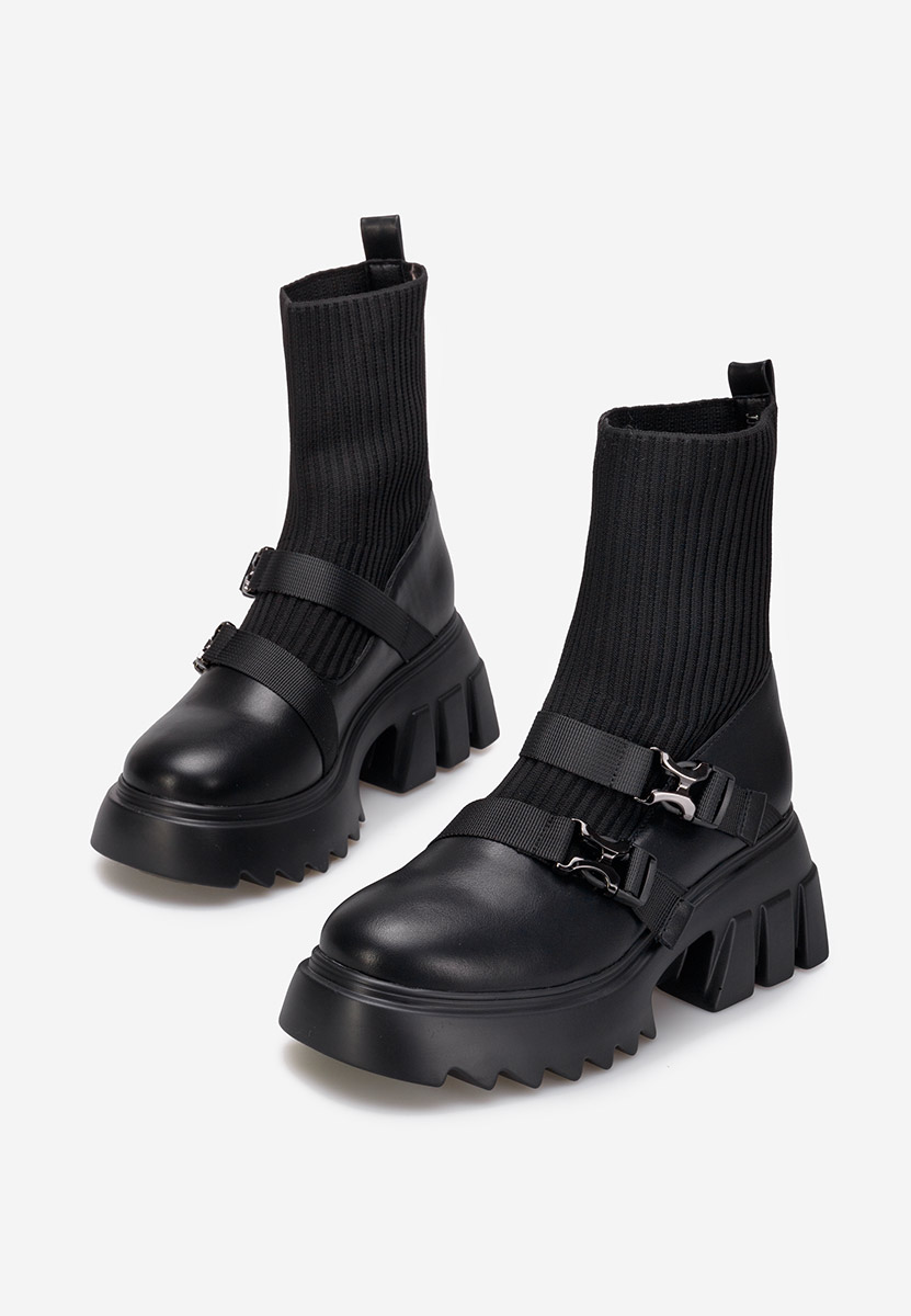 Garcia fekete platform bokacsizma
