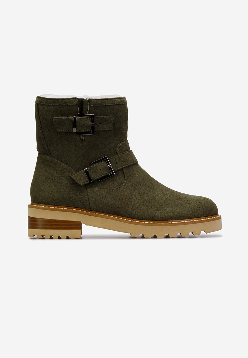 Campana zöld női bokacsizma