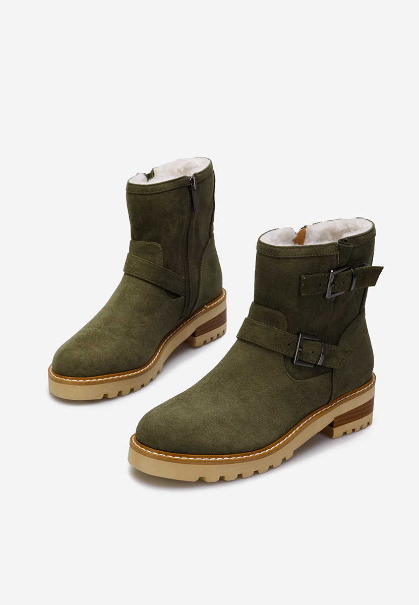 Campana zöld női bokacsizma