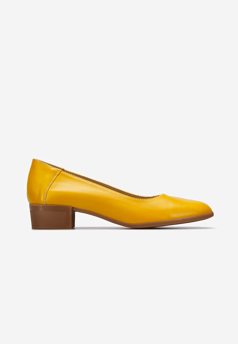 Montremy sárga bőr cipő