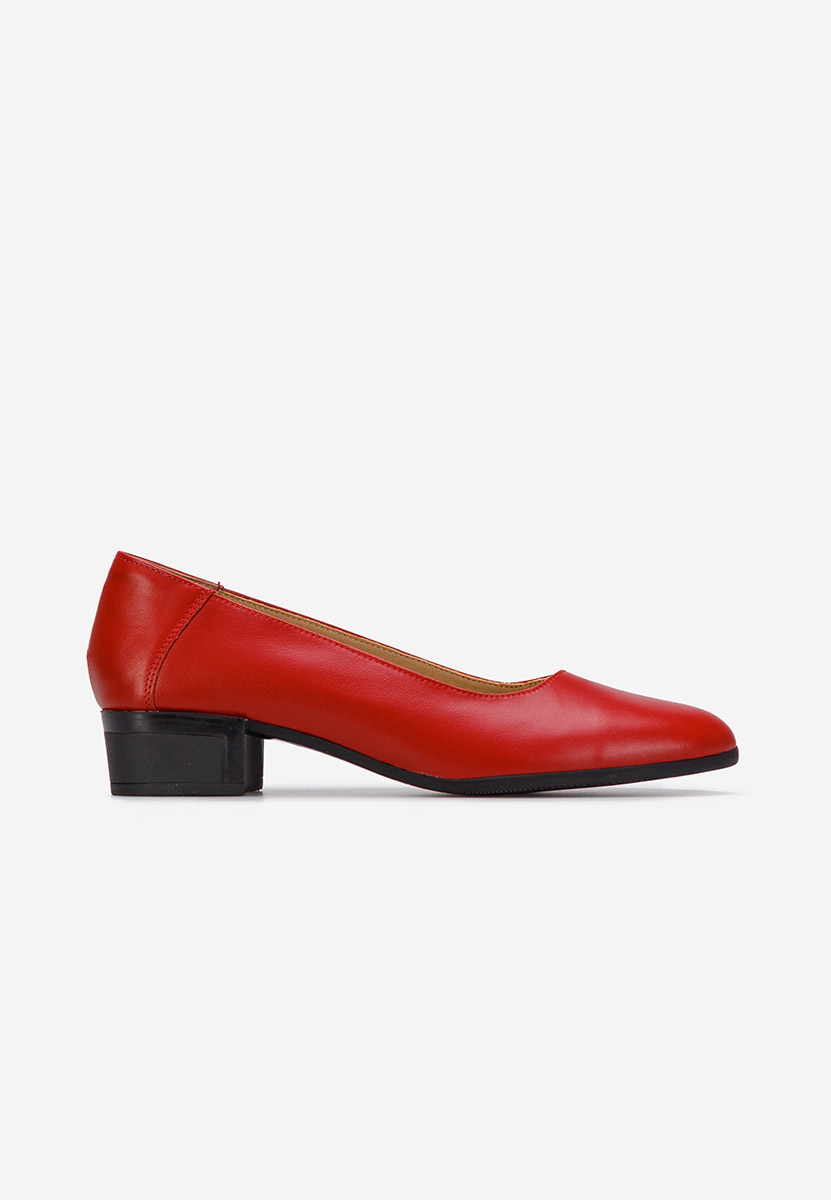 Montremy piros bőr cipő
