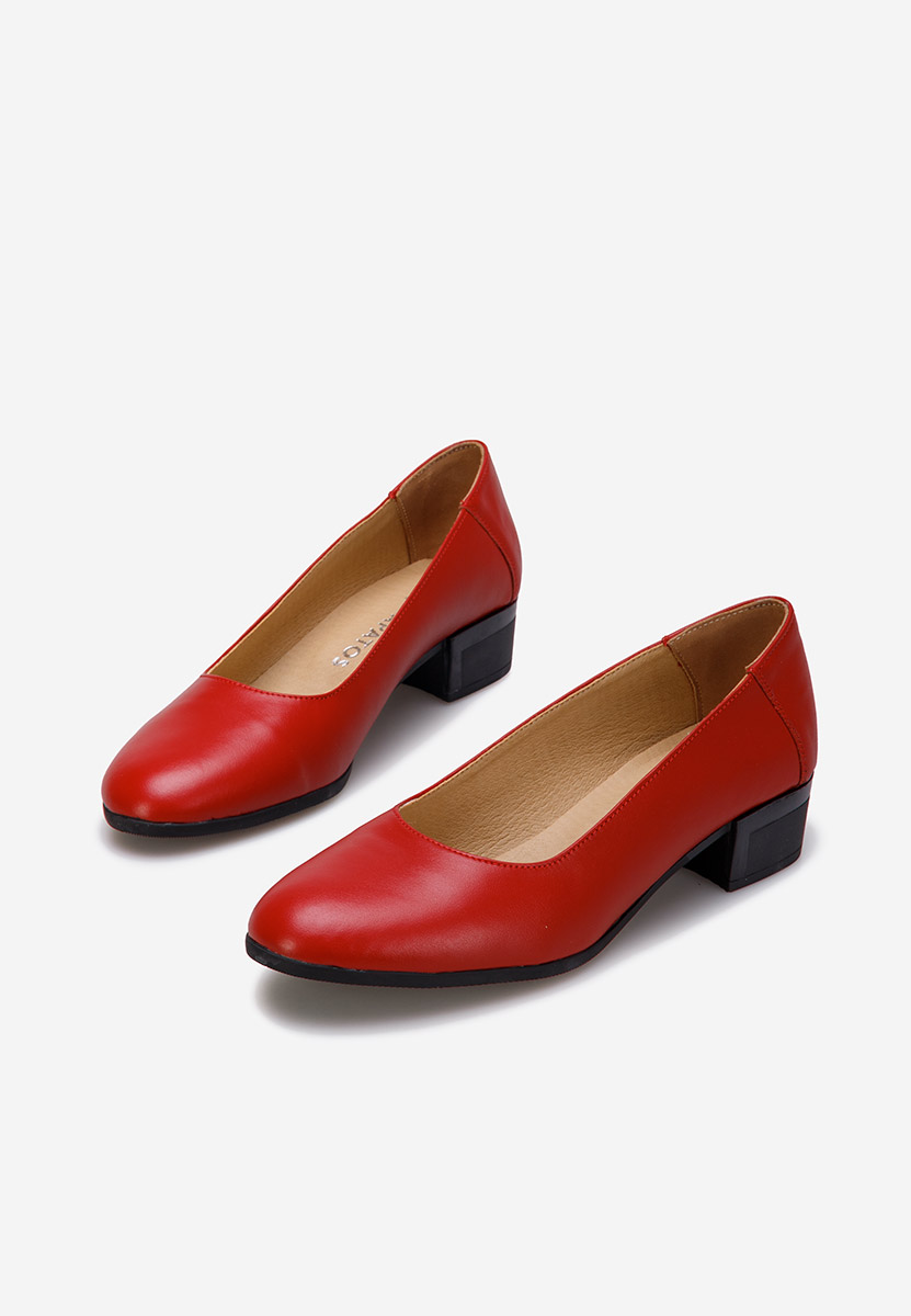 Montremy piros bőr cipő