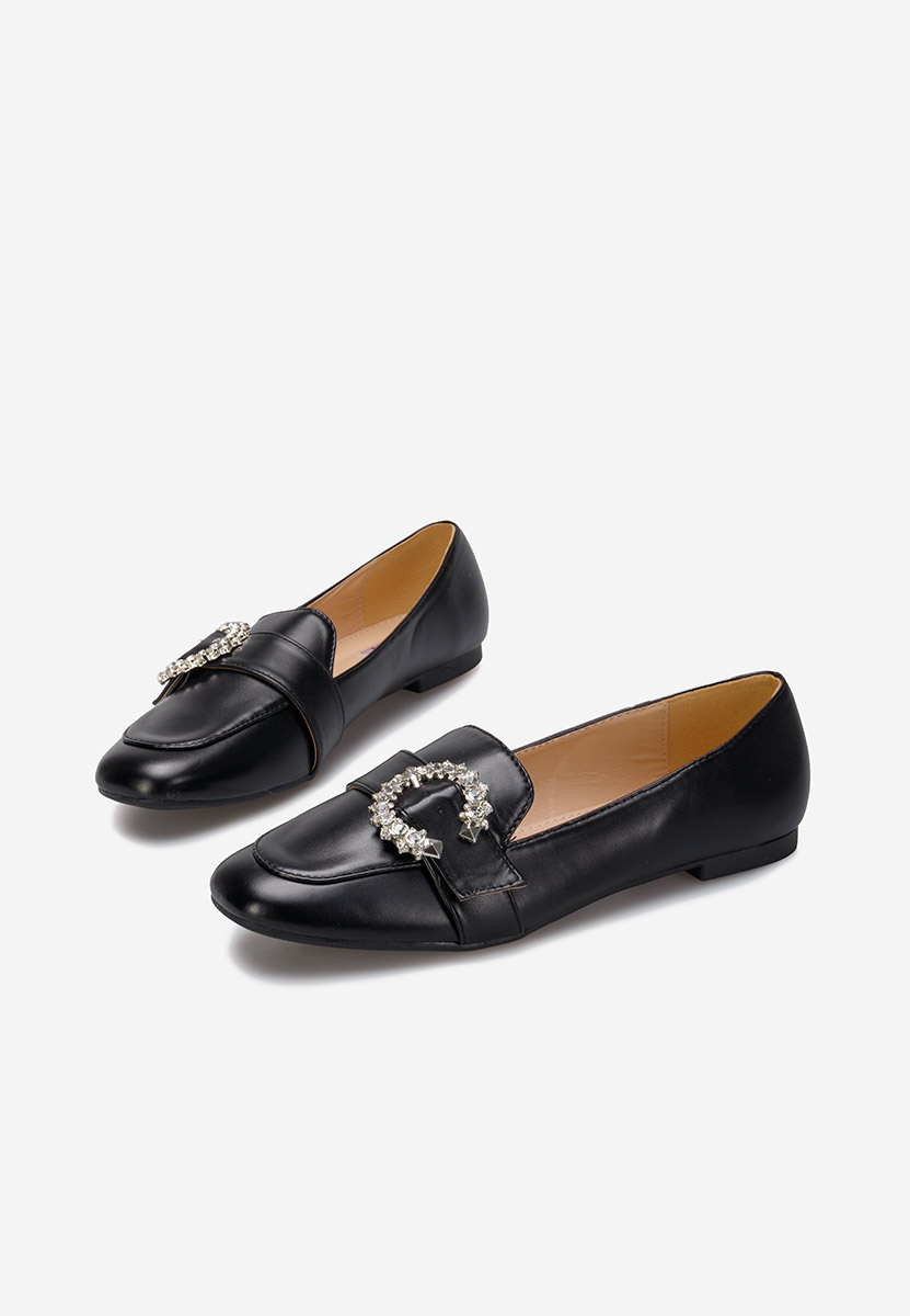 Madalena fekete női elegáns mokaszín