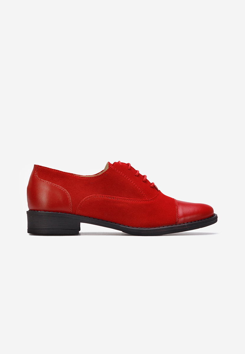 Genave piros női oxford cipő 