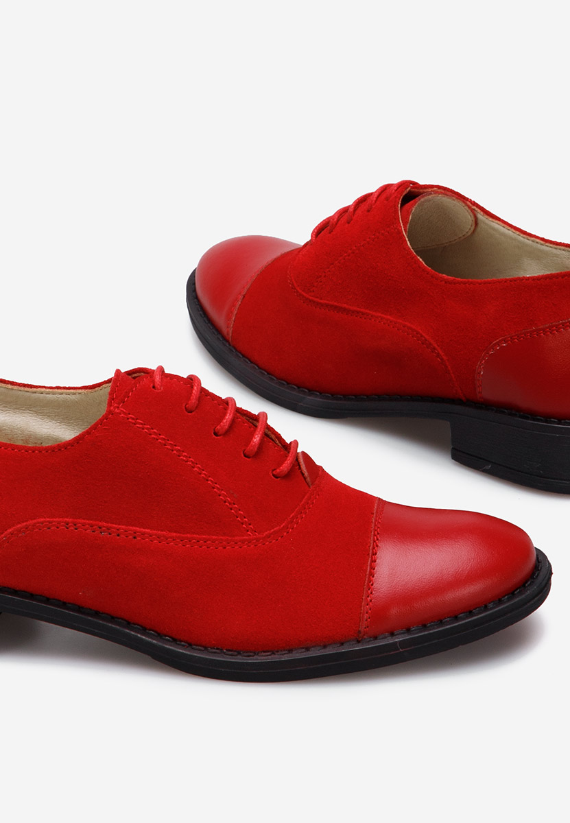 Genave piros női oxford cipő 
