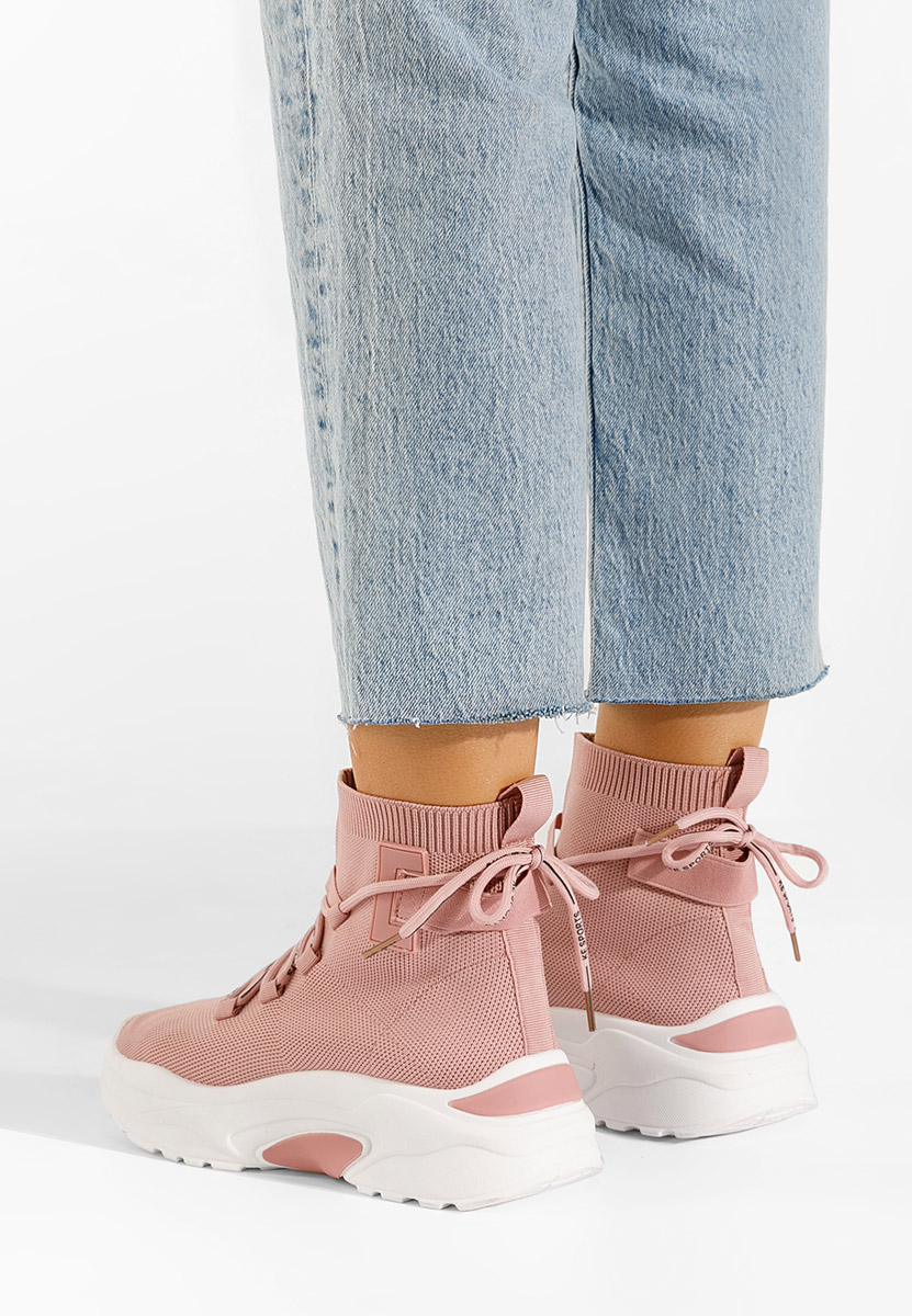 Loving rózsaszín magasszárú tornacipő