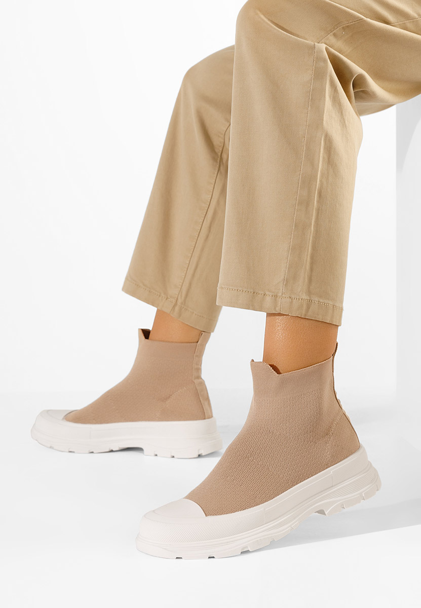 Zynnia khaki magasszárú tornacipő