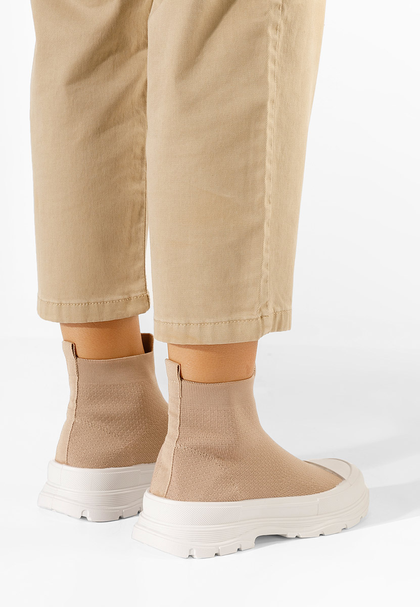 Zynnia khaki magasszárú tornacipő