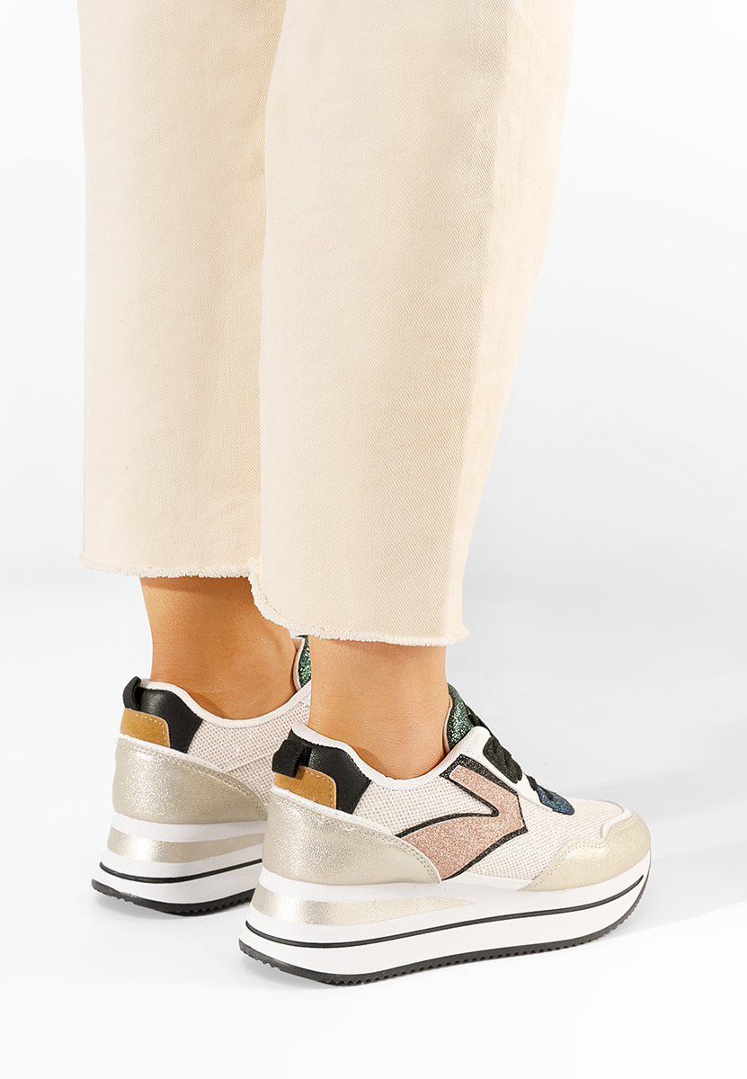 Tarika aranyszínü telitalpú platform sneaker