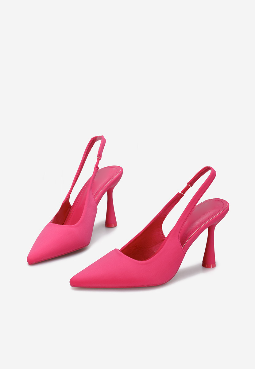 Anabela fuxia slingback