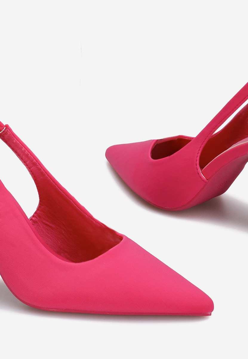 Anabela fuxia slingback