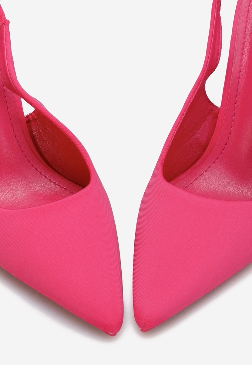 Anabela fuxia slingback