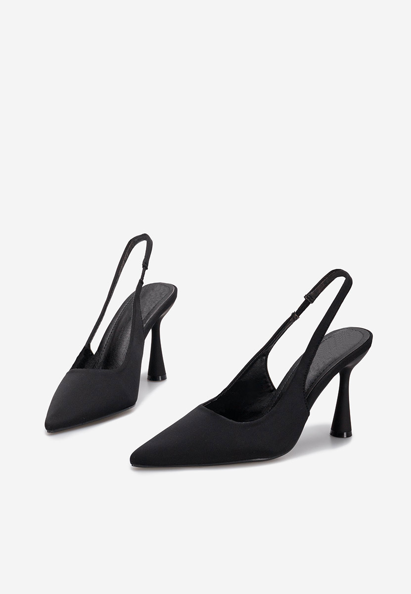 Anabela fekete slingback