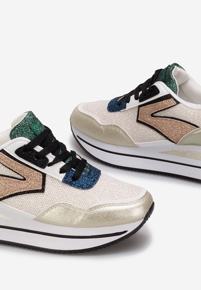 Tarika aranyszínü telitalpú platform sneaker