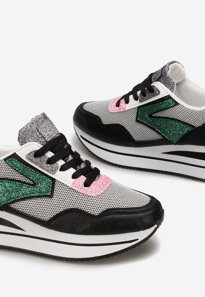 Tarika fekete telitalpú platform sneaker