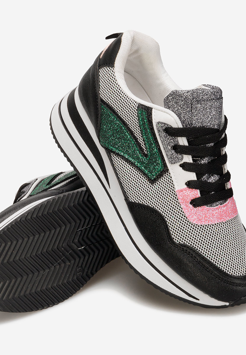 Tarika fekete telitalpú platform sneaker