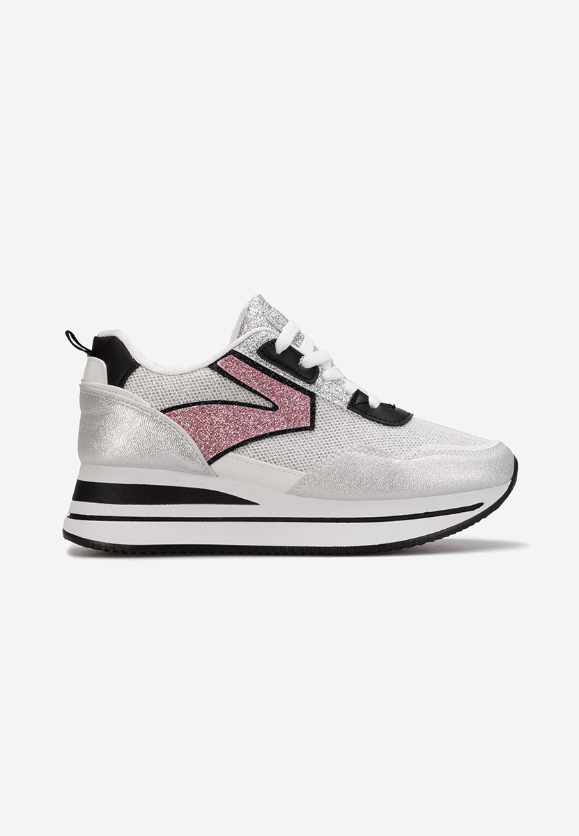 Tarika ezüst platform tornacipő 