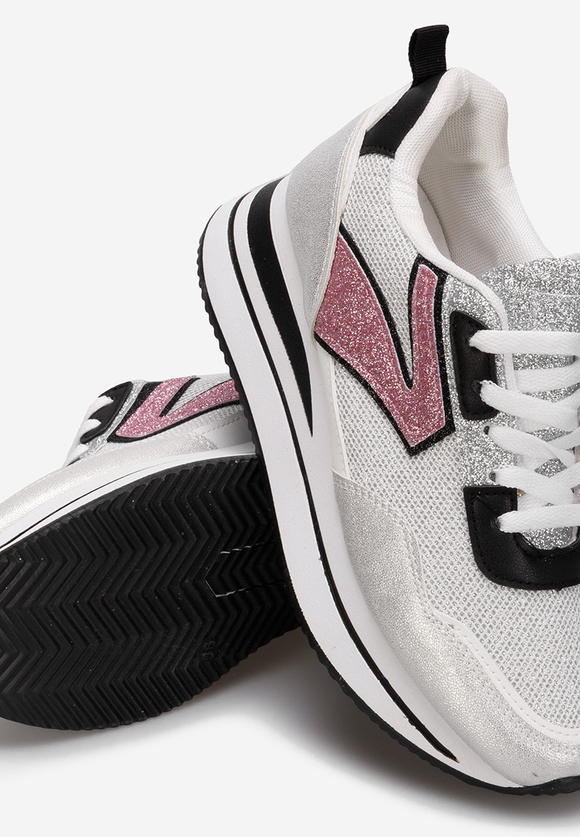 Tarika ezüst platform tornacipő 