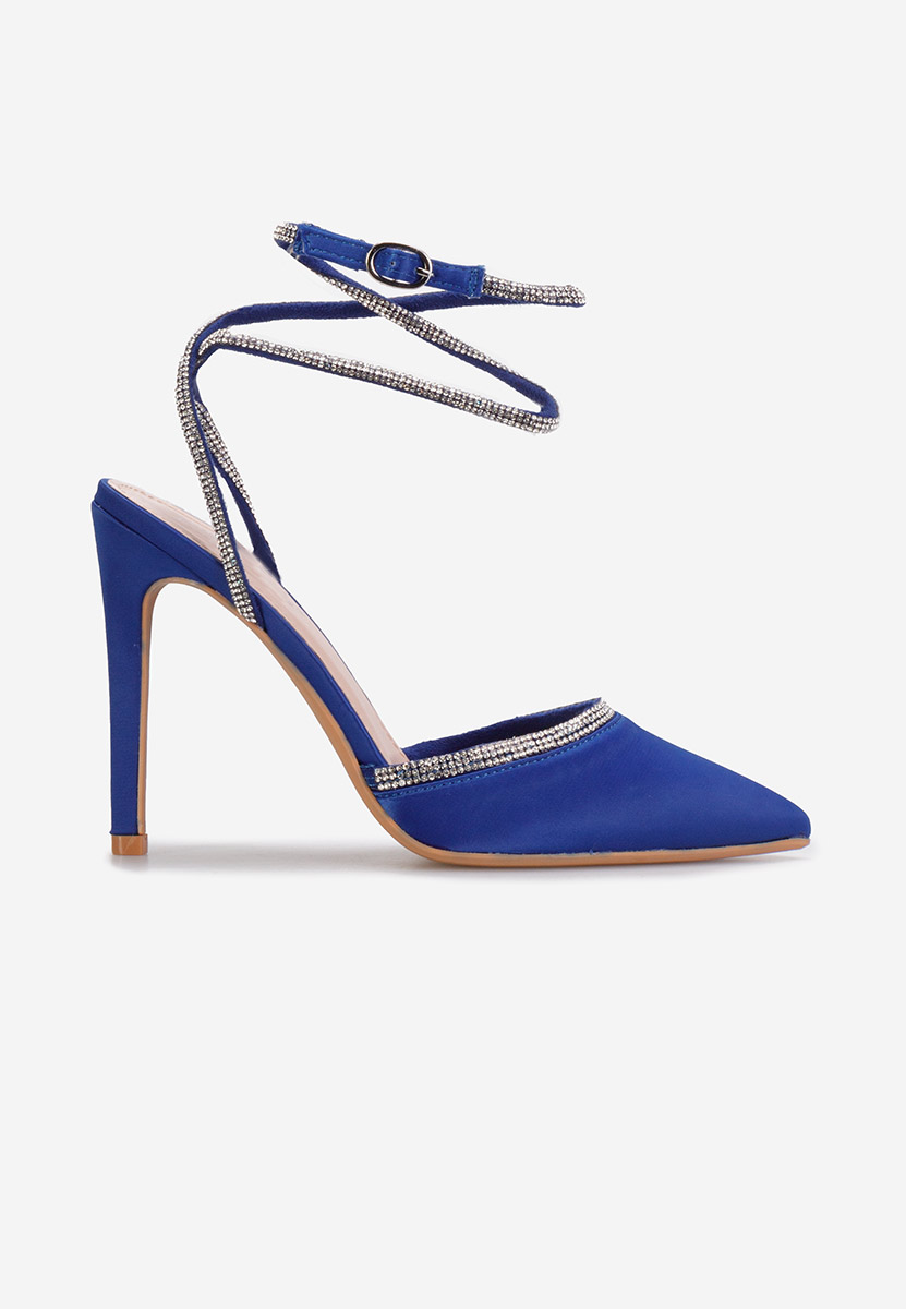 Azaleea kék tűsarkú cipő 