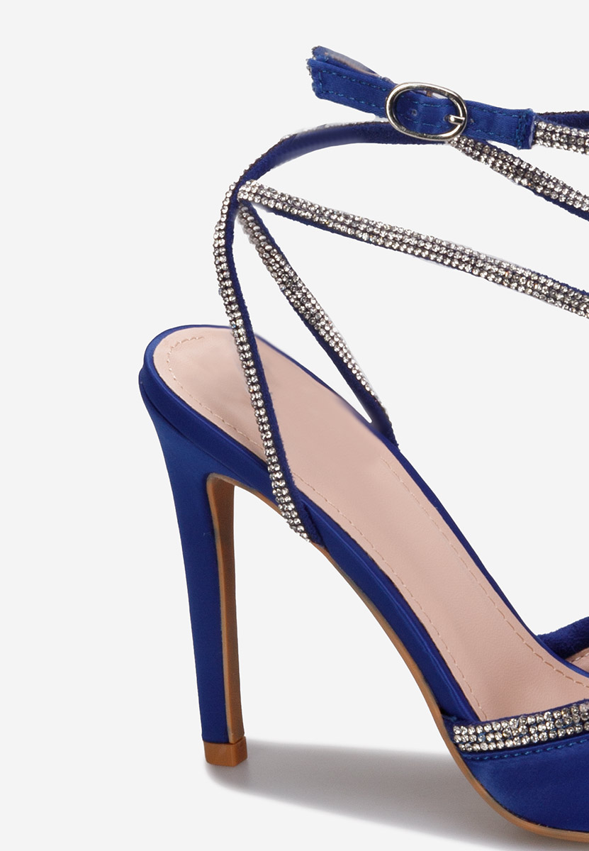 Azaleea kék tűsarkú cipő 