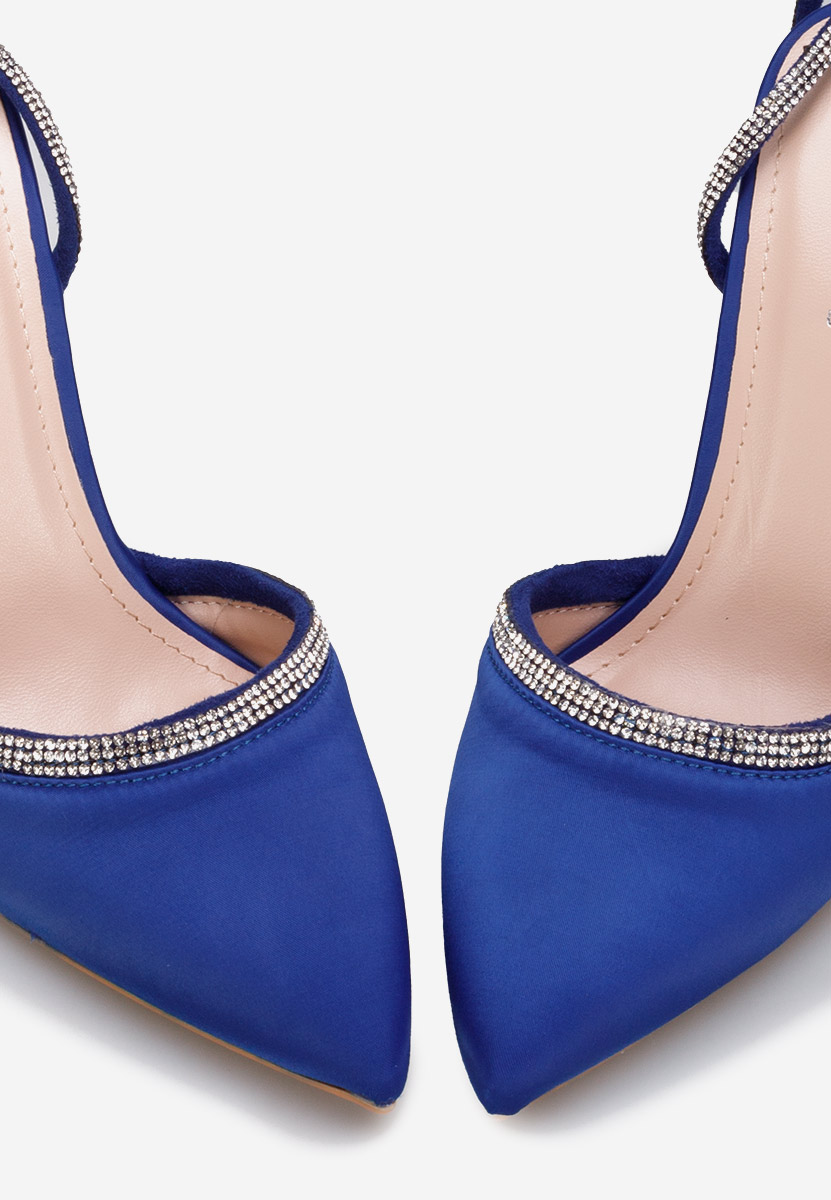 Azaleea kék tűsarkú cipő 