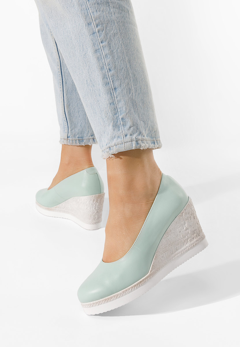 Kaira türkiz platform cipők