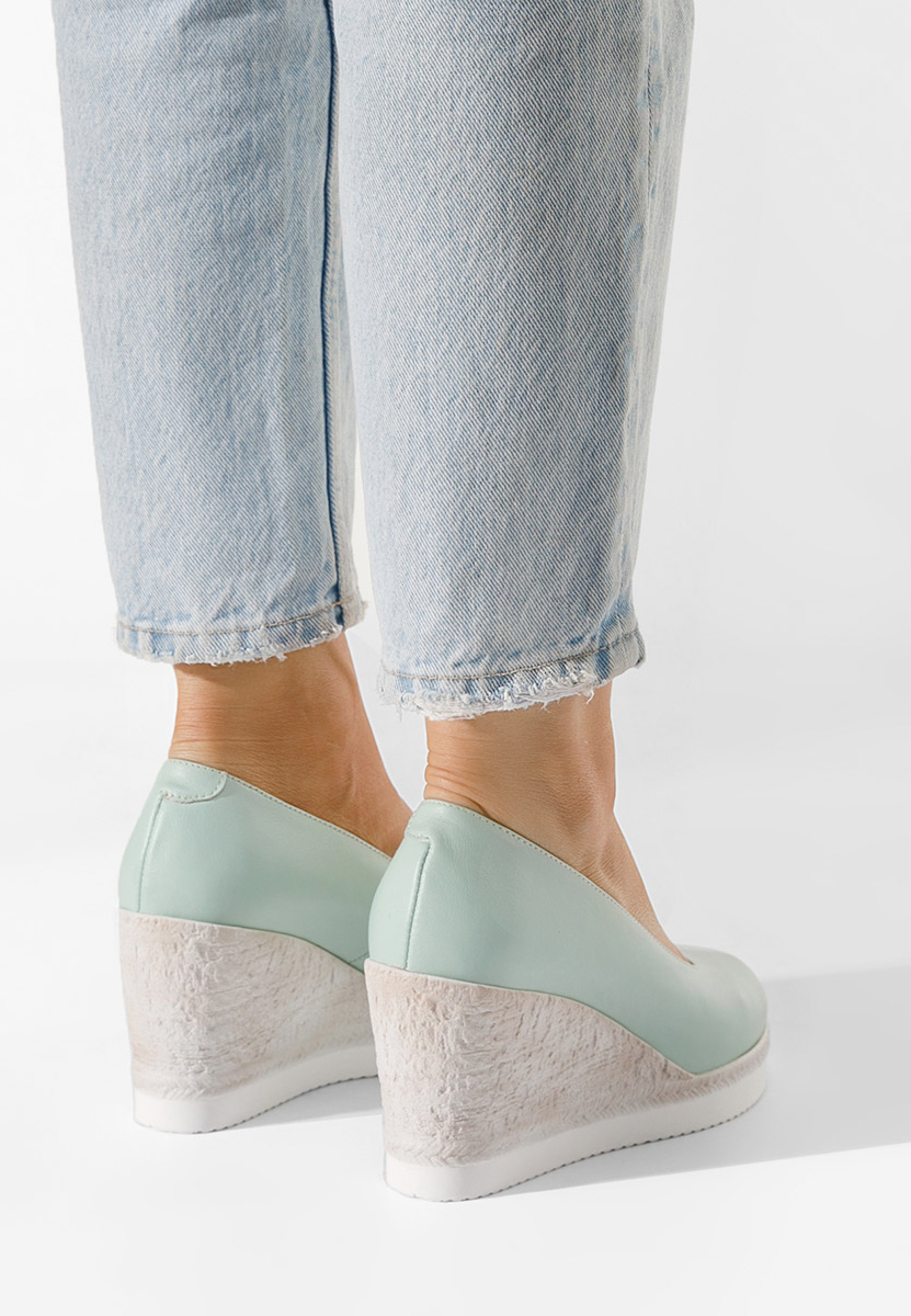 Kaira türkiz platform cipők