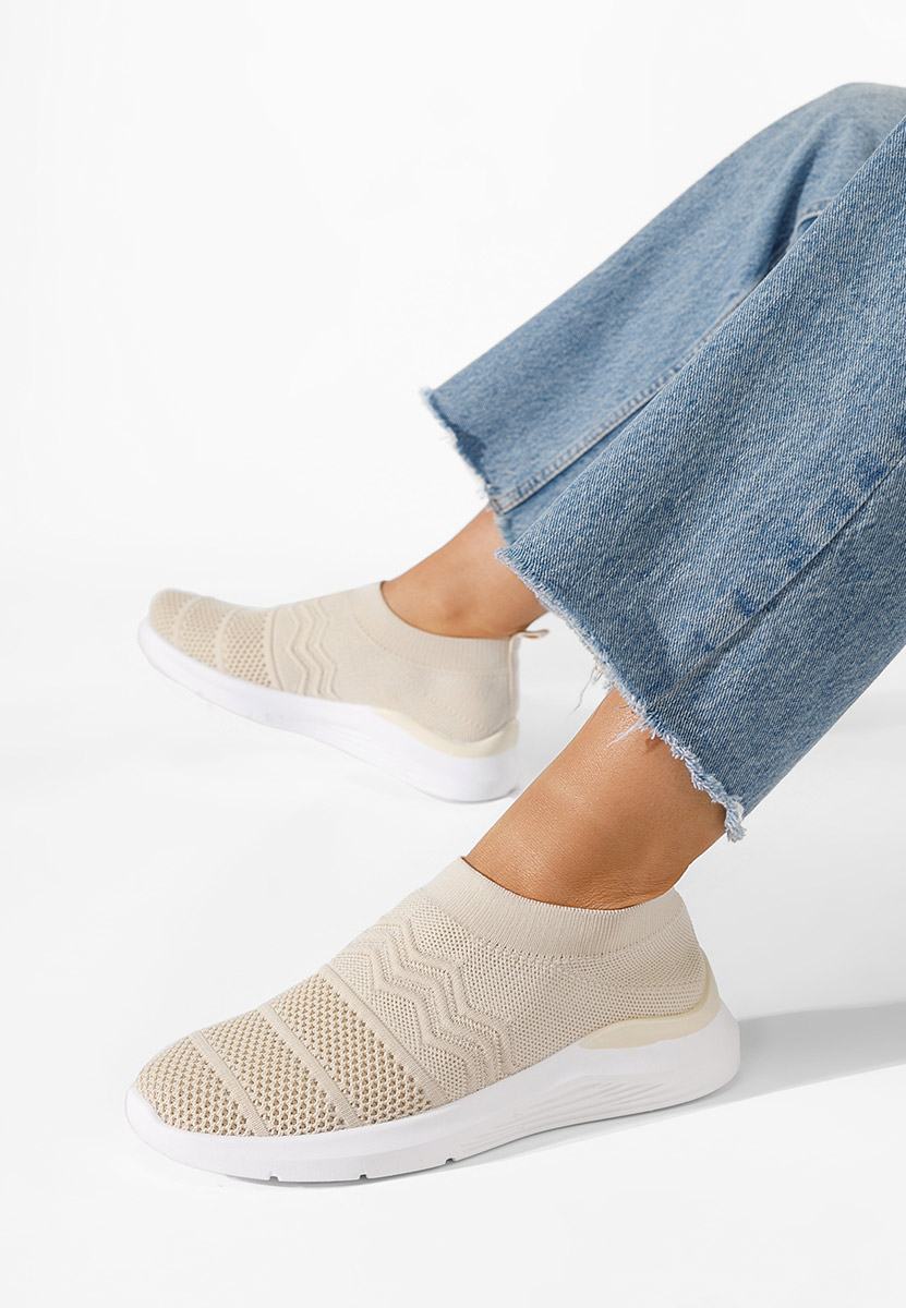 Brona bézs slip-on tornacipő