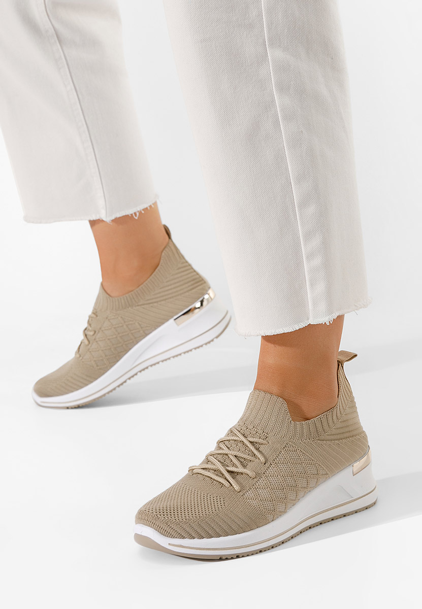 Uvesa khaki platform sneaker cipő 