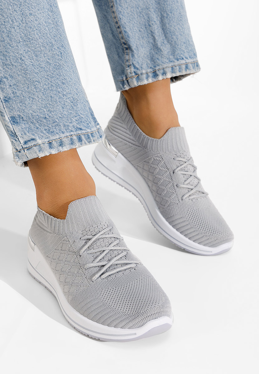 Uvesa szürke platform sneaker cipő 