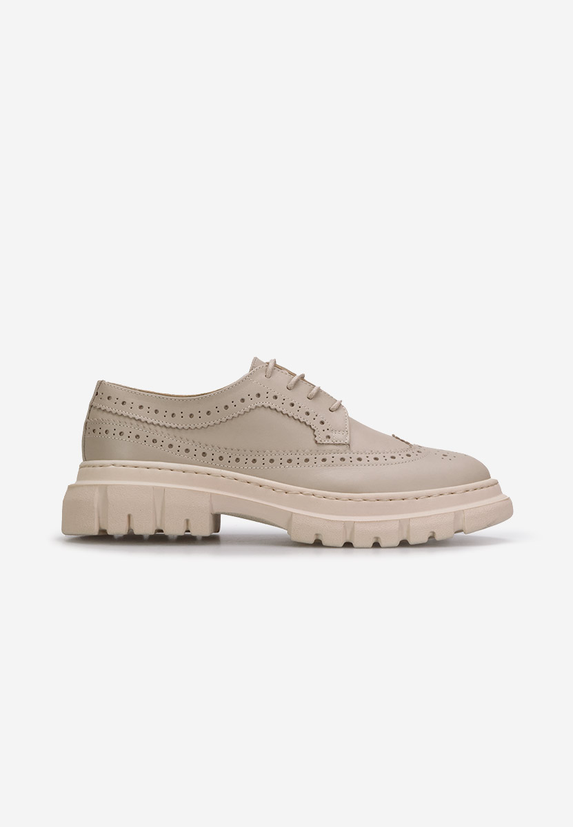 Henise v3 bézs női brogue cipő