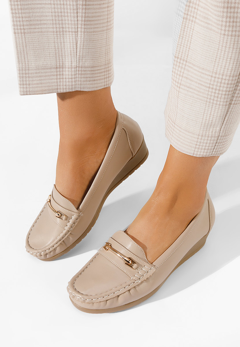 Norasea bézs női mokaszin