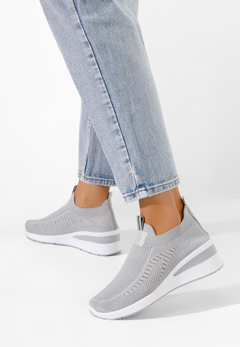 Lomira szürke platform sneaker cipő 