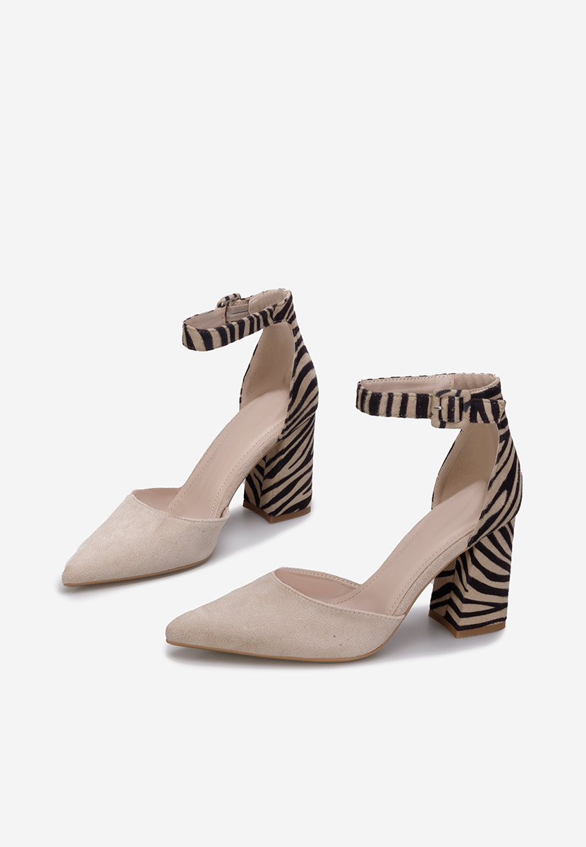 Freya zebra magassarkú cipő