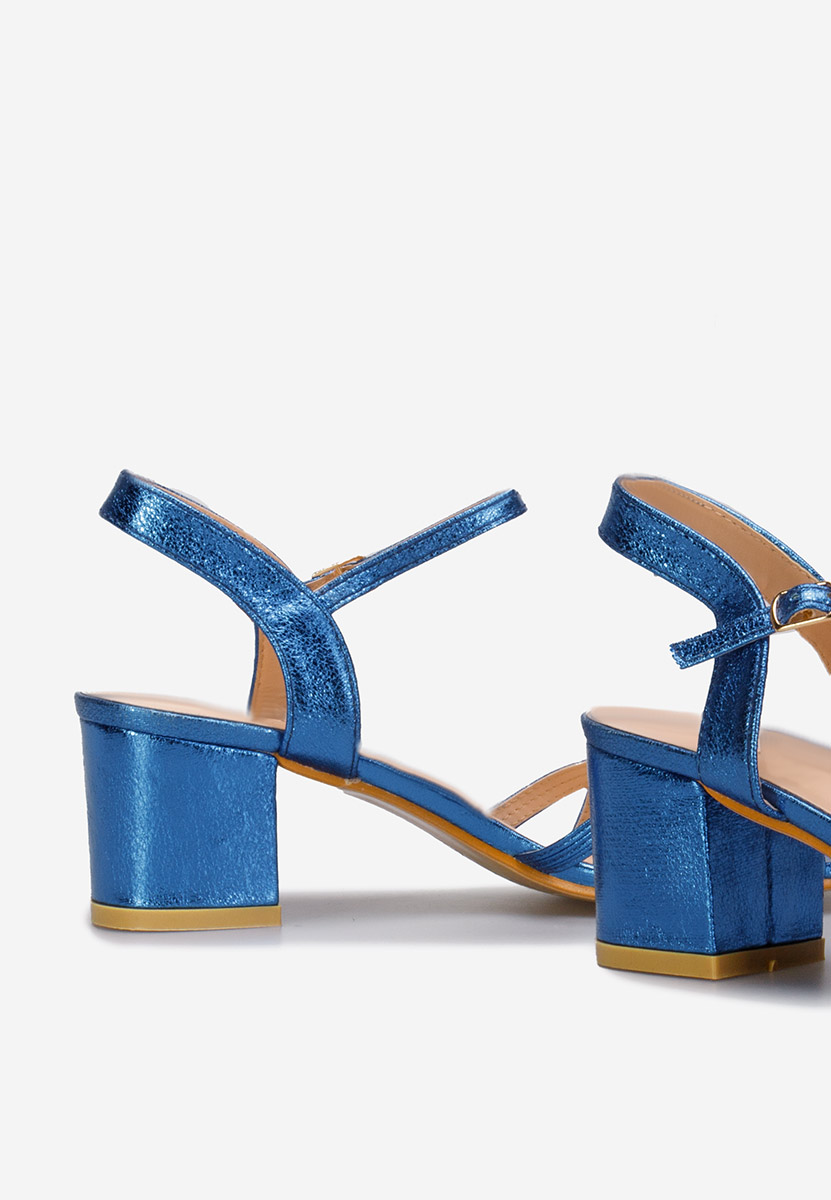 Myla kék vastag sarkú szandál 