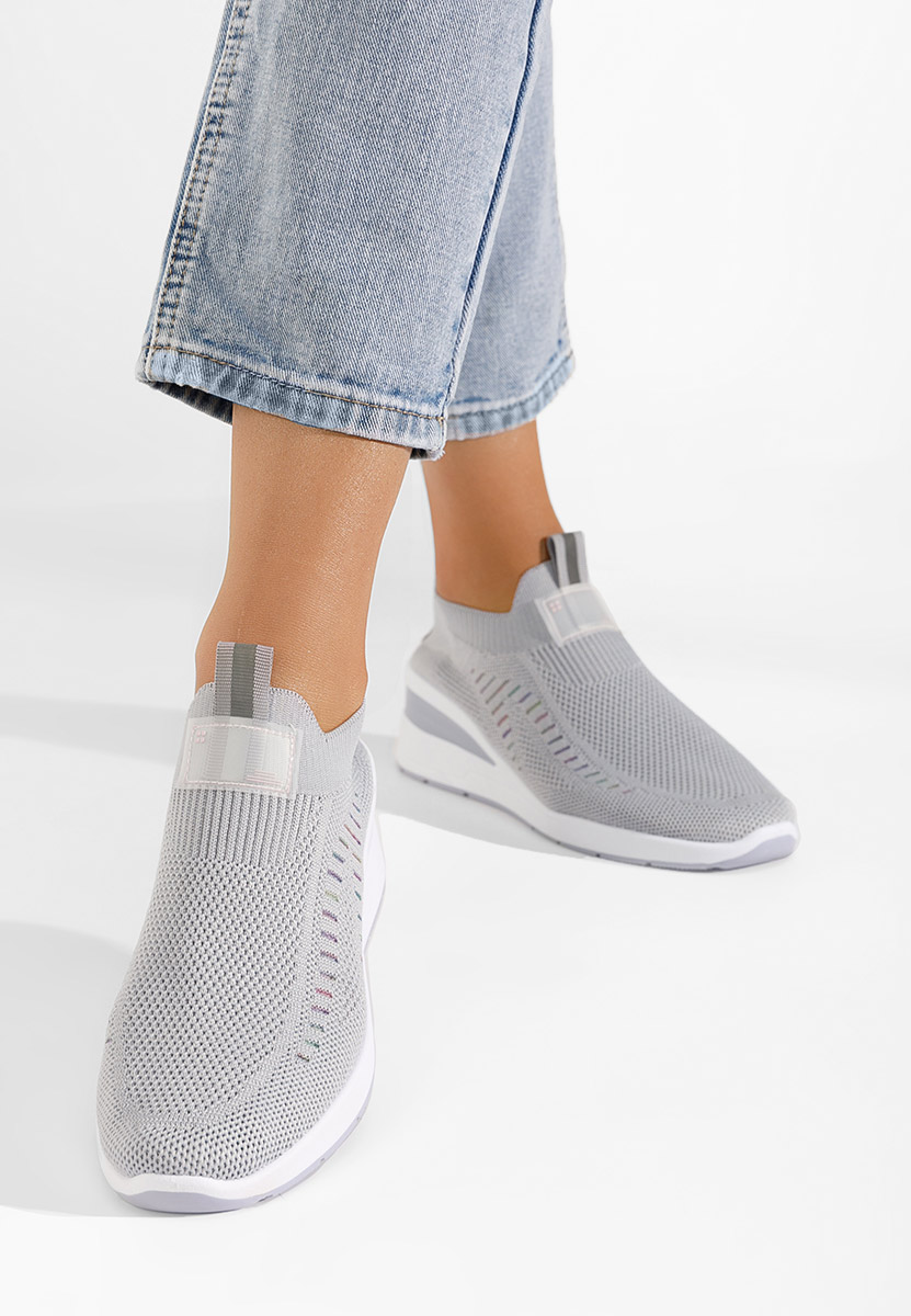 Lomira szürke platform sneaker cipő 