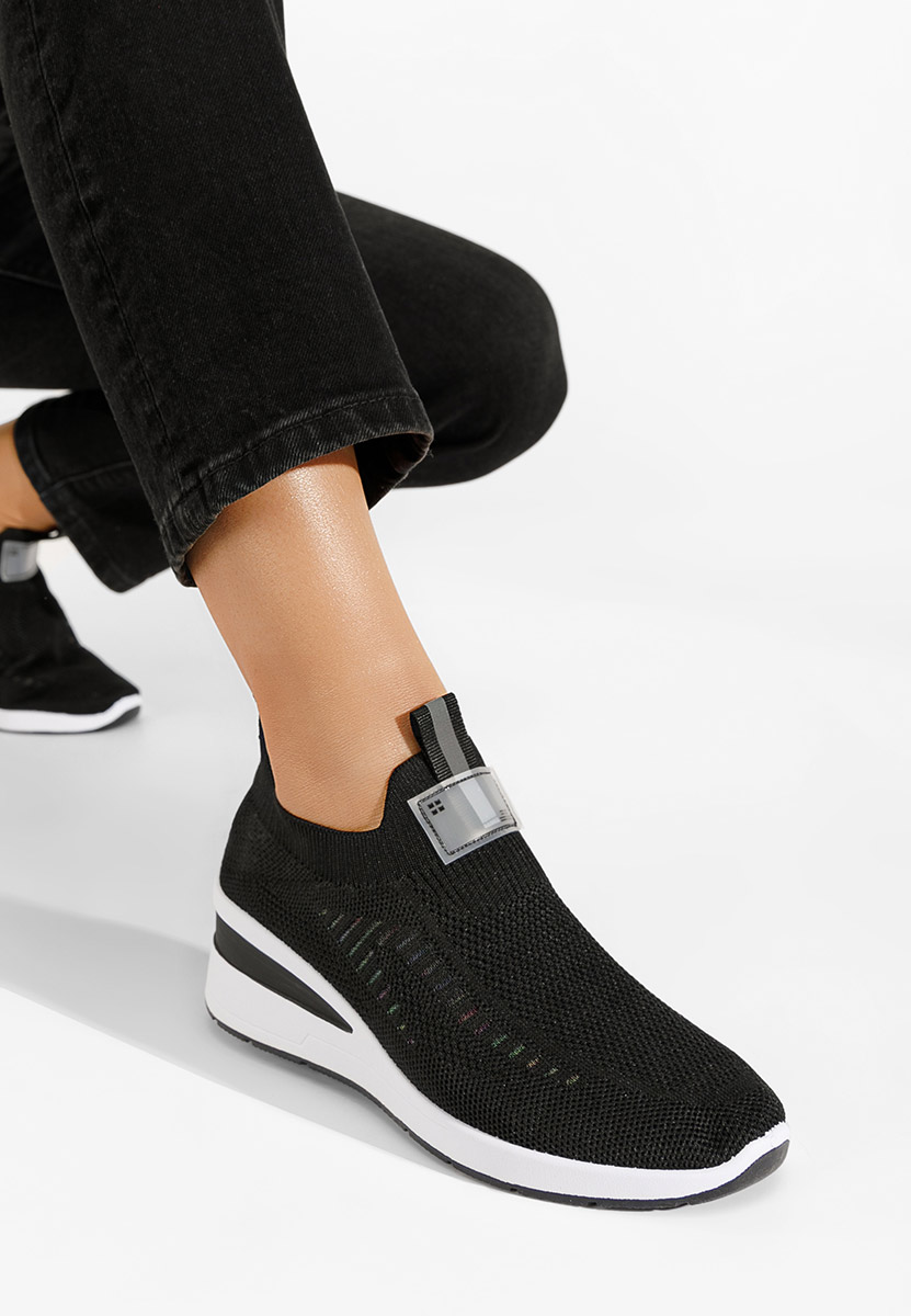 Lomira fekete platform sneaker cipő 